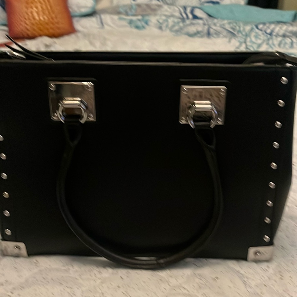 ALDO Purse Medium Tote Bag Silver studded embellishments. NWOTS!!